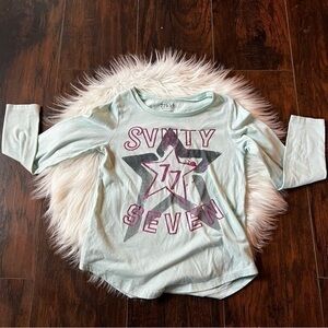 American Eagle’s 77 Kids Blue Stary Long Sleeve Tee